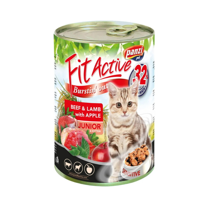 Fitactive Cat 415g Canned Food Junior Beef&lamb