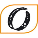 Околувратник за куче, плав, CLUB C 10/25 FERPLAST - Image 2