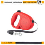 Поводник за куче, плав M, TAPE FLIPPYONE FERPLAST - Image 2