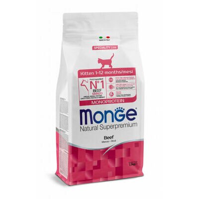 Monge Kitten Monoprotein Beef 1 5 Kg.spm .1559405 B1