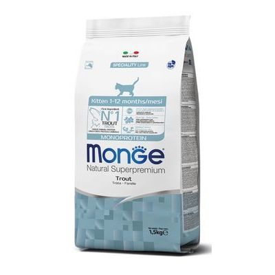 Monge Kitten Monoprotein Trout 1 5 Kg Cat Food.spm .42790 B1