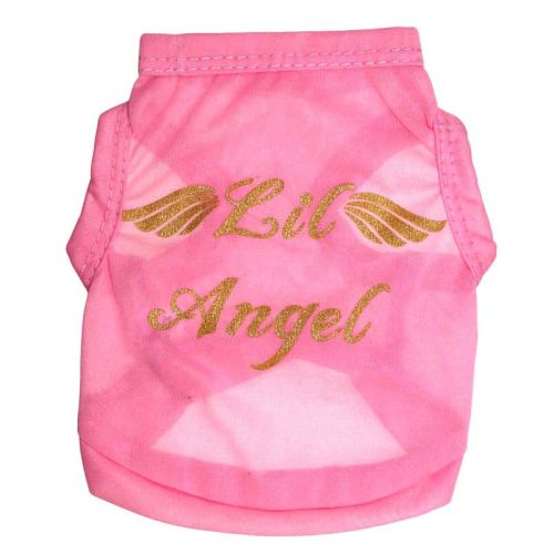 2016 Unisex Pet Dog Cheap Clothes Summer T Shirt Small Dog Clothing Angel Wings Dog Vest