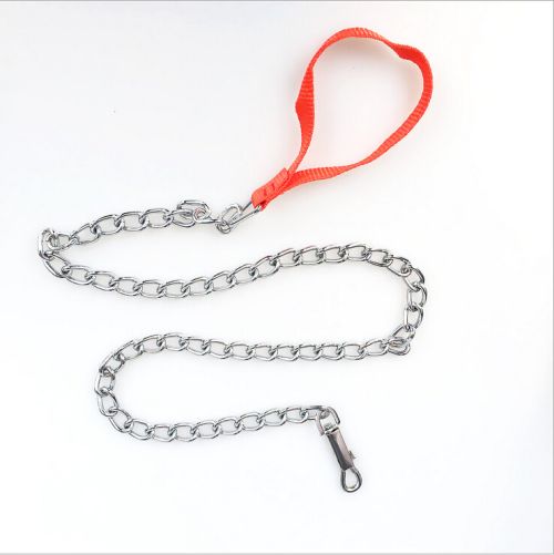 Pet Dog Training Collar Metal P Leash Leads Silver Dog Choke Chain Snake Chain Slip Chain