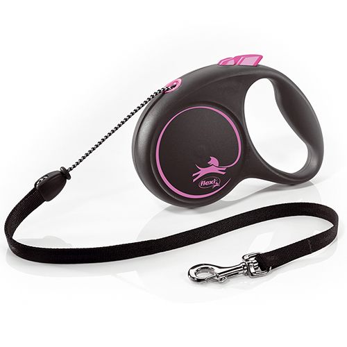 Flexi Black Design M Cord 5m Pink