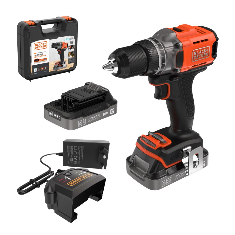 BCD382D2XK 18V Дупчалка/одвртувач 2x2Ah POWERCONNECT - Image 1