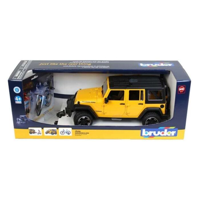 Bruder Bruder Автомобил Jeep Rubicon со велосипед и велосипедист 02543