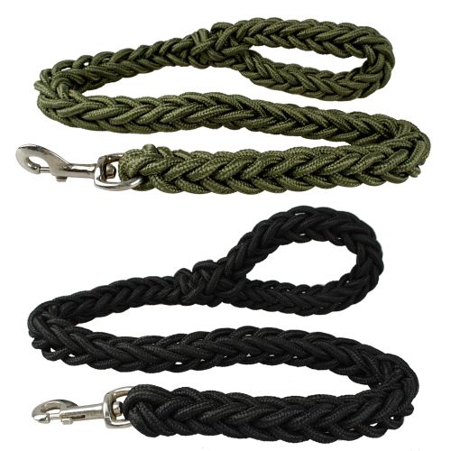 Brand New Nylon Braided Dog Pet Leash Neck Protection Safe 2 Colors.jpg