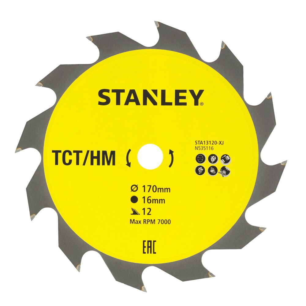 ecomm_small-sta13120_1 Лист за кружна пила TCT 170х16 mm 12 заби - Image 1