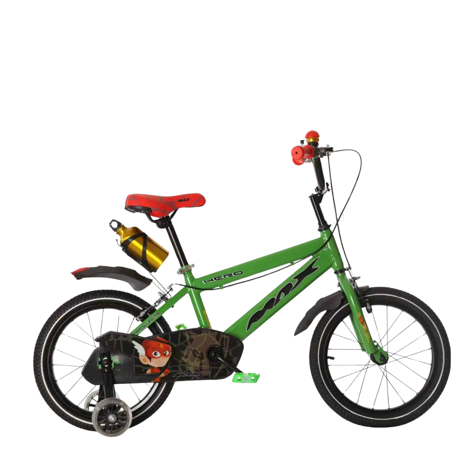 HERO ДЕТСКИ ВЕЛОСИПЕД MAX HERO GREEN 12.0 16" - Image 1